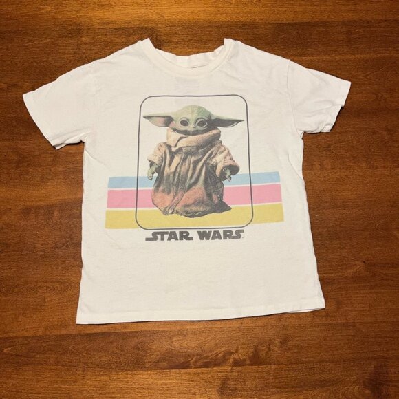 Stars Wars Fifth Sun vintage retro style baby yoda tee boys XS - Picture 2 of 6